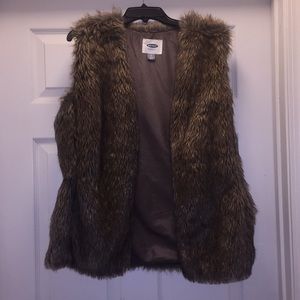 Faux fur vest